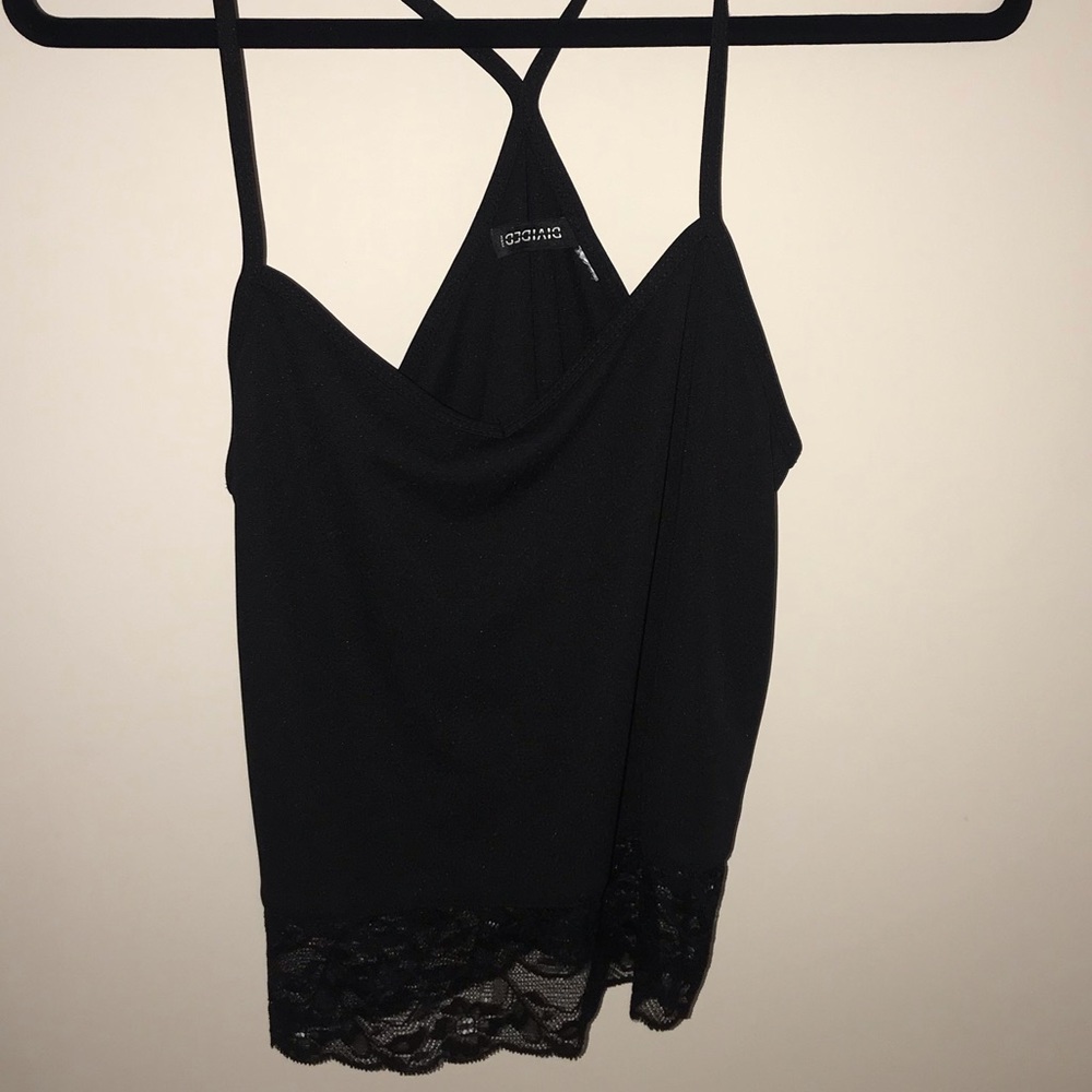 Black tank top